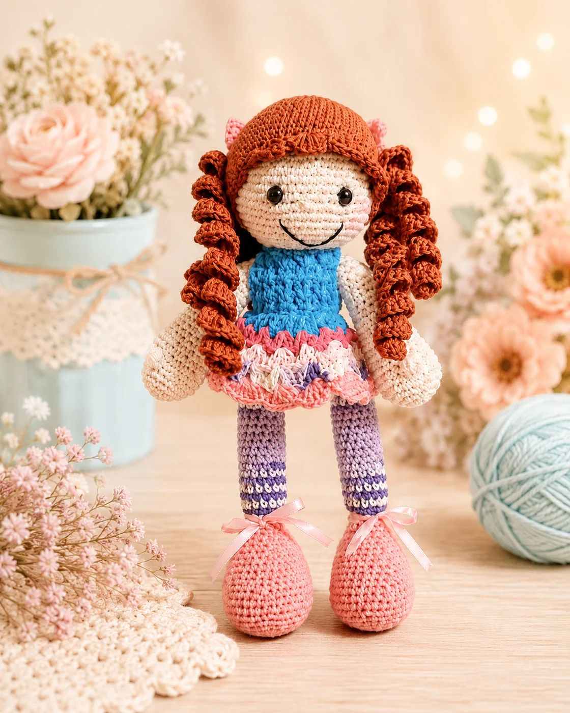 Muñeca tejida al crochet